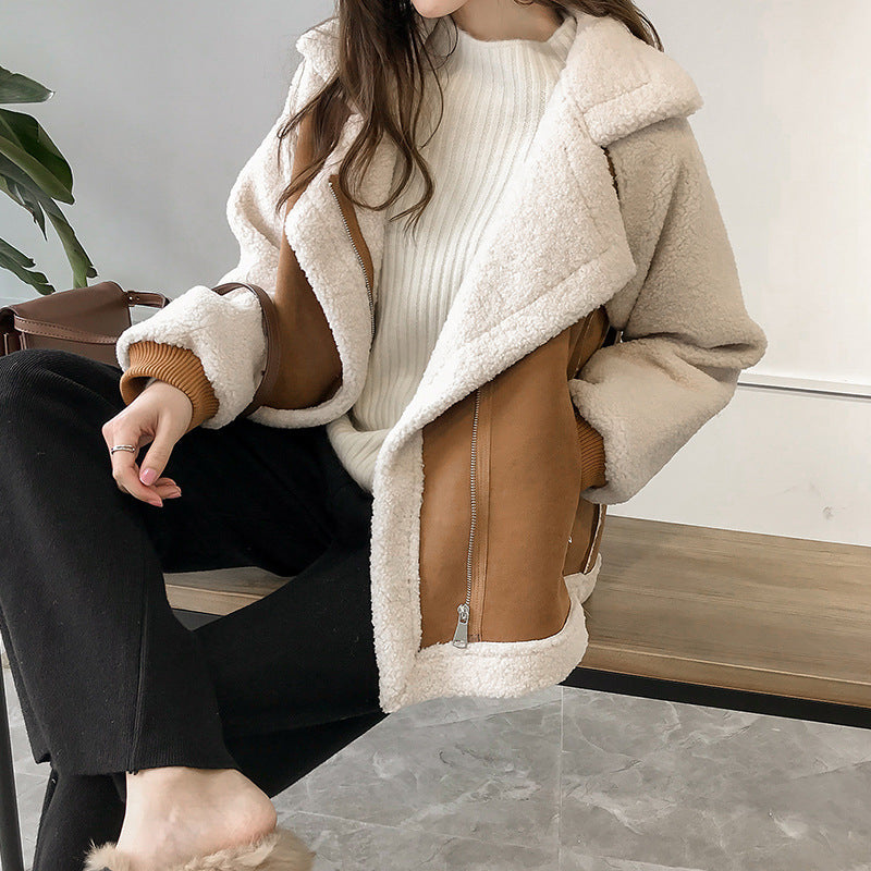 Zeva - Comfortabele Suède Winterjas Voor Vrouwen