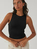 Nadja | Passend mouwloos Crop-Top